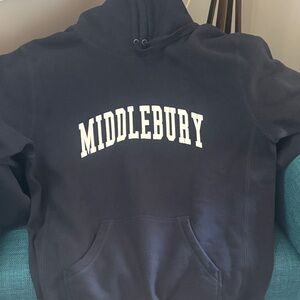Middlebury College Navy Hoodie NWT